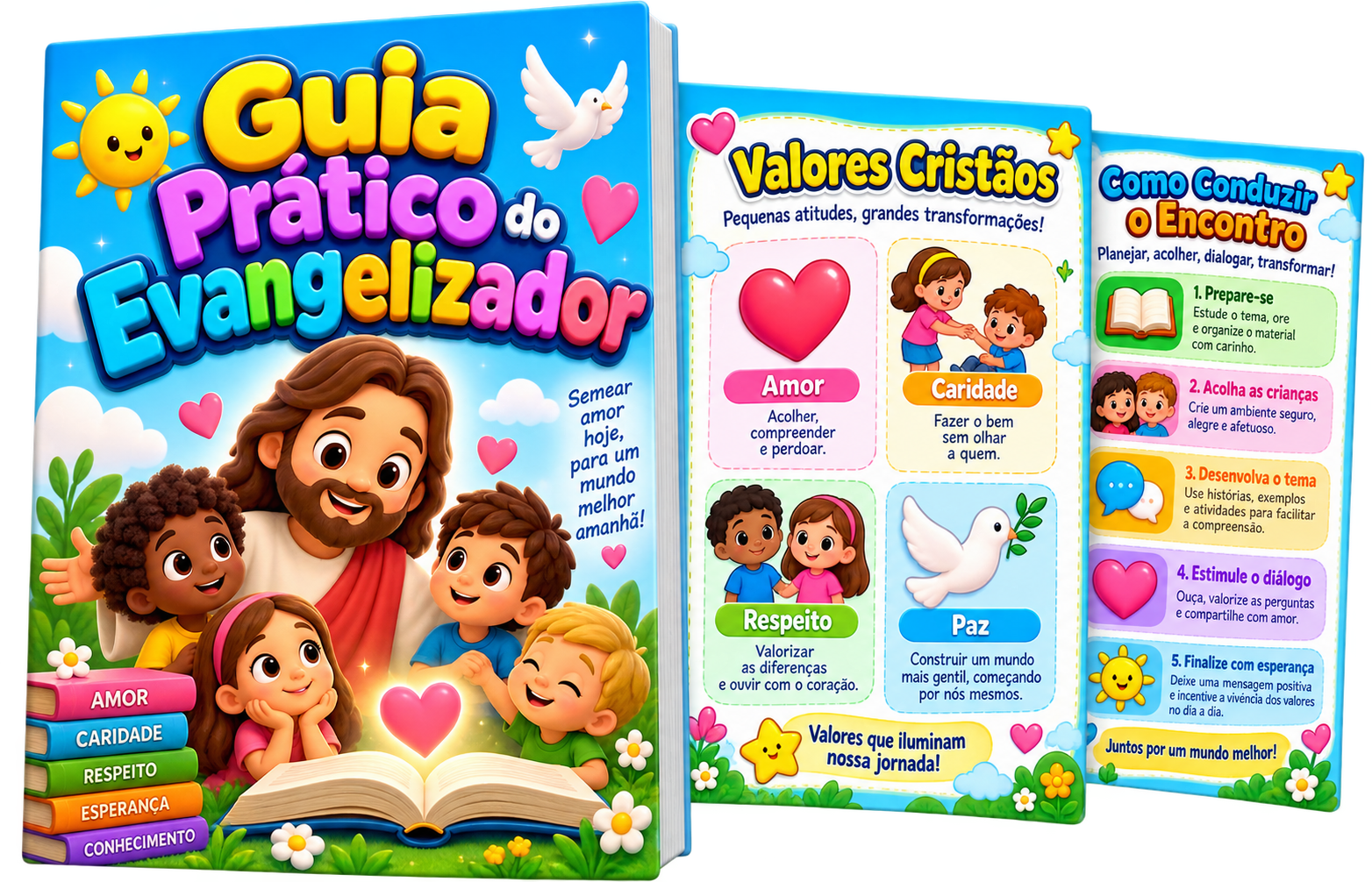 Guia Prático do Evangelizador — capa e páginas internas